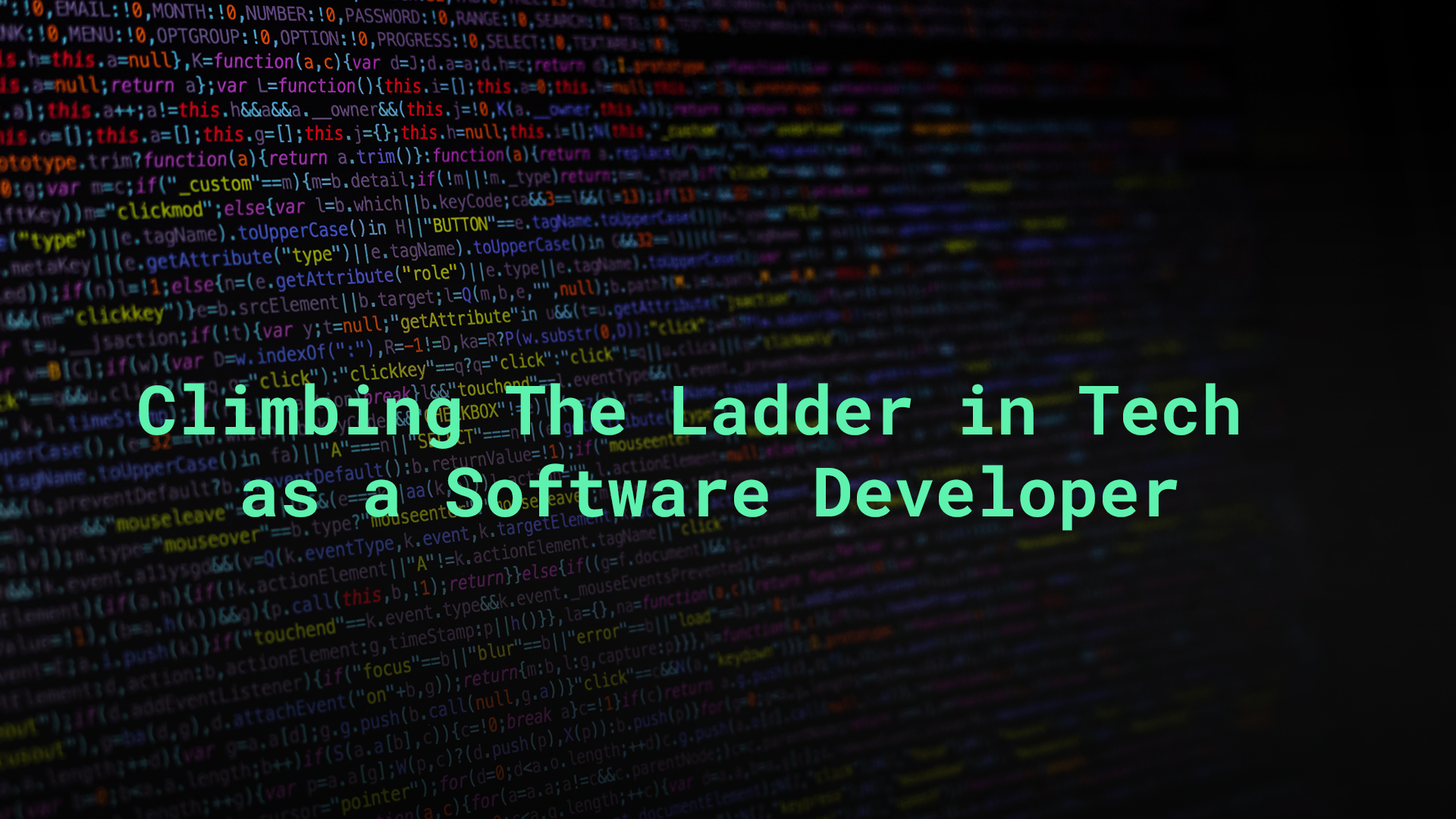 Climbing the tech ladder as a software developer